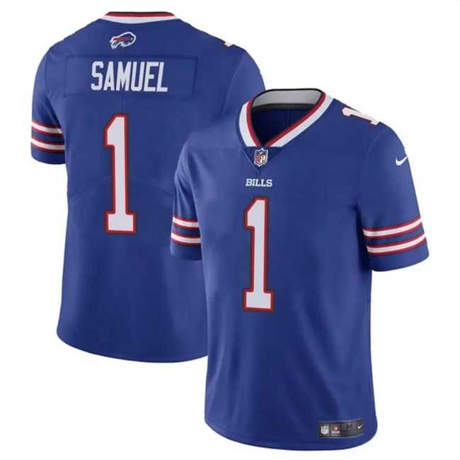 Men & Women & Youth Buffalo Bills #1 Curtis Samuel Blue Vapor Untouchable Limited Football Stitched Jersey->baltimore ravens->NFL Jersey